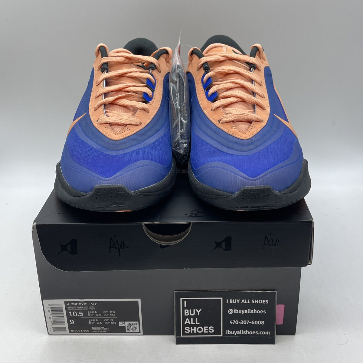 Size 10.5 - Brand New Nike A'ja 1 EYBL Peach Jam (IB8091-800)
