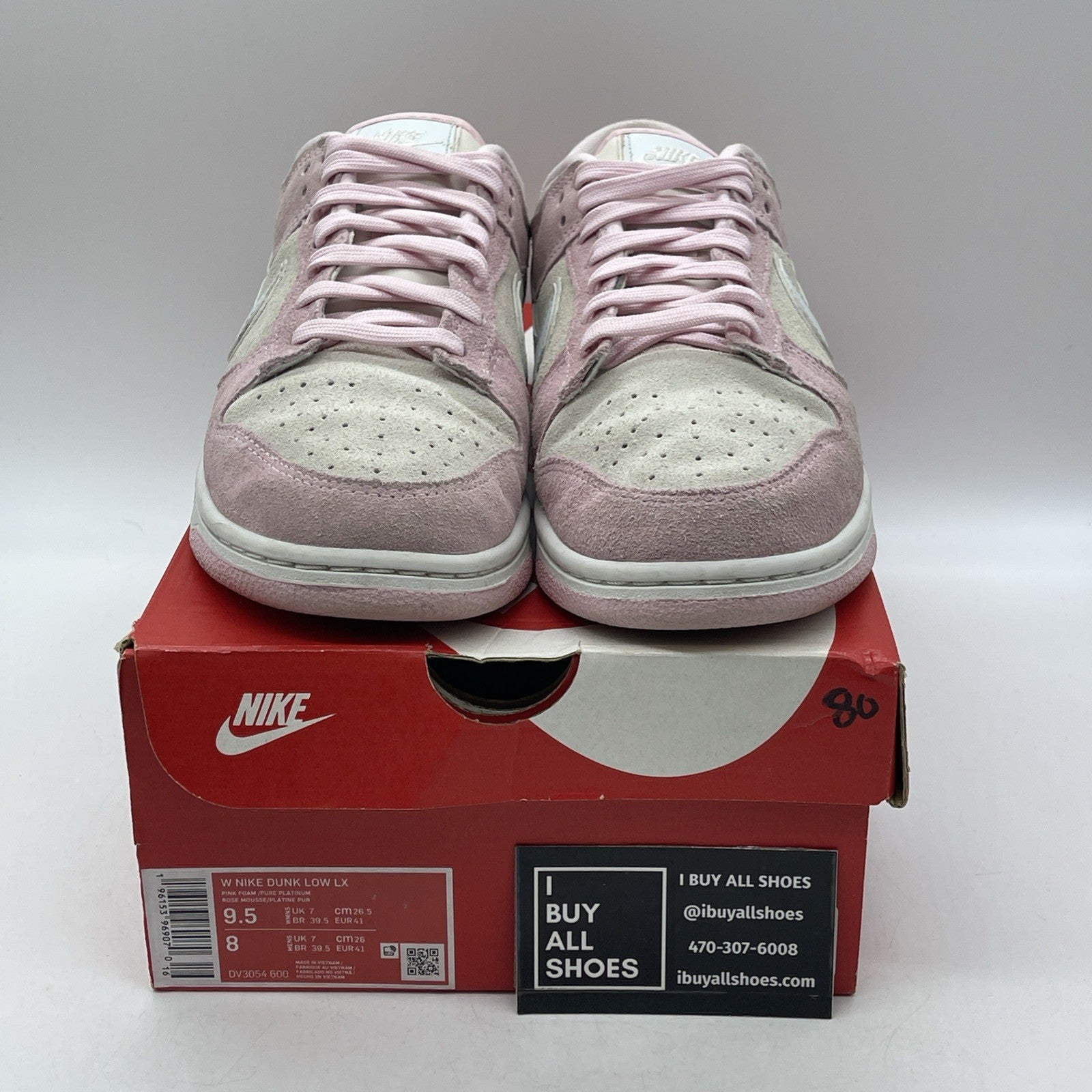 Size 9.5W - Nike Dunk LX Low Pink Foam (DV3054-600)