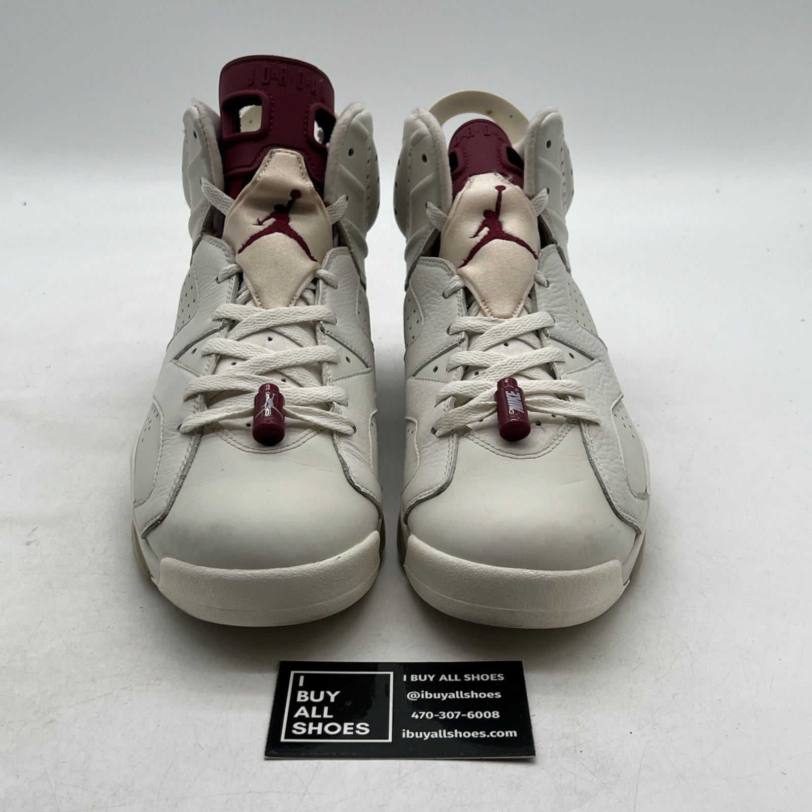 Size 10 - Air Jordan 6 Retro 2015 Maroon (384664-116)