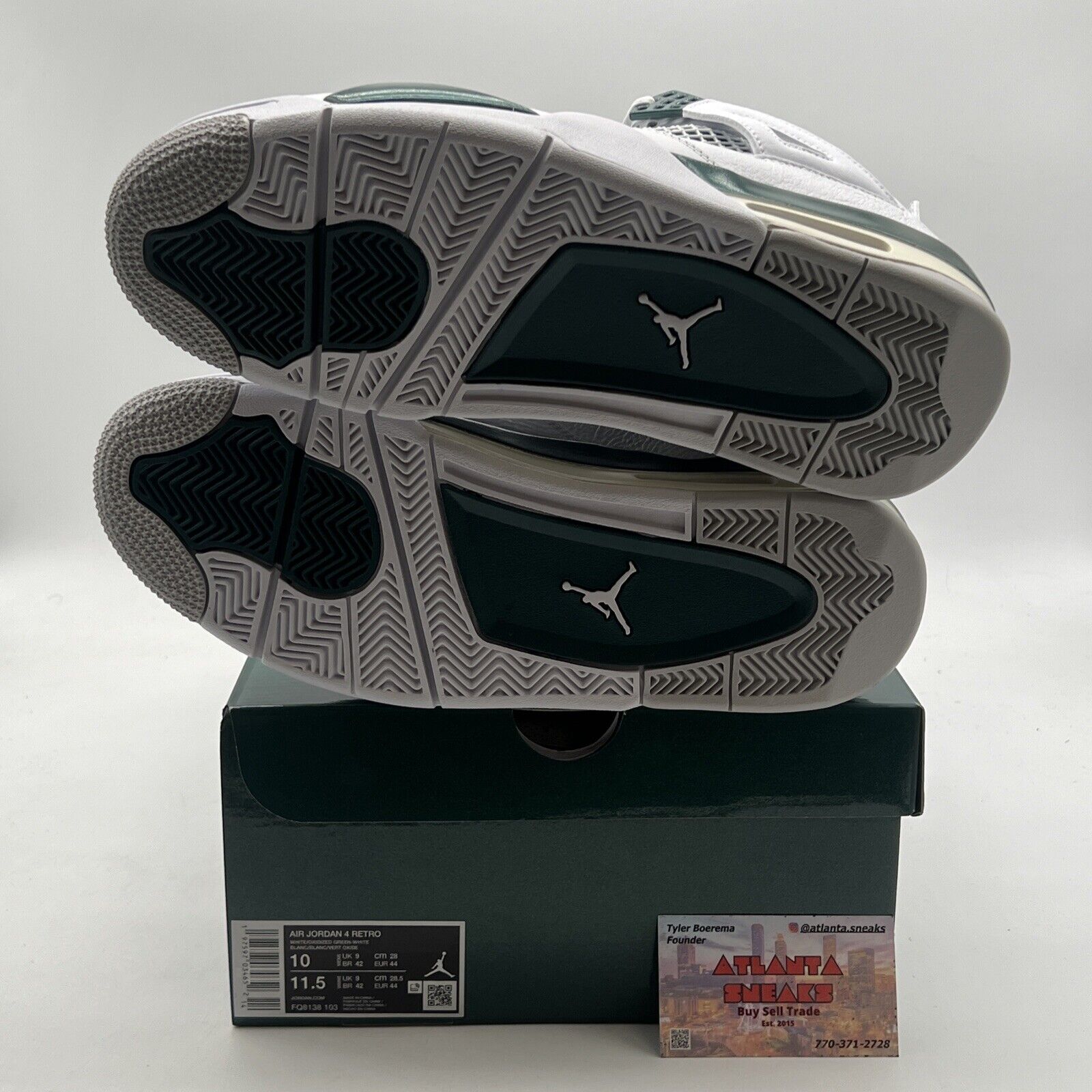 Size 10 - Air Jordan 4 Retro Oxidized Green (FQ8138-103)