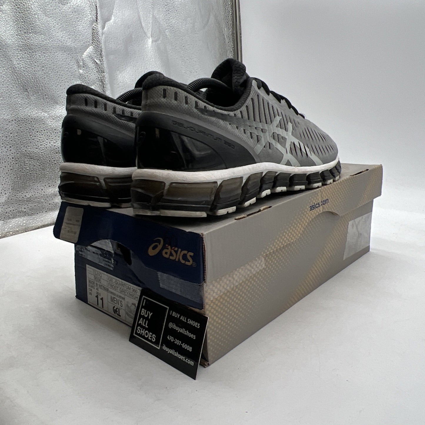 Size 11 - Asics Gel Quantum 360 Running Athletic Shoes Frost Grey (T5J1Q-9696)