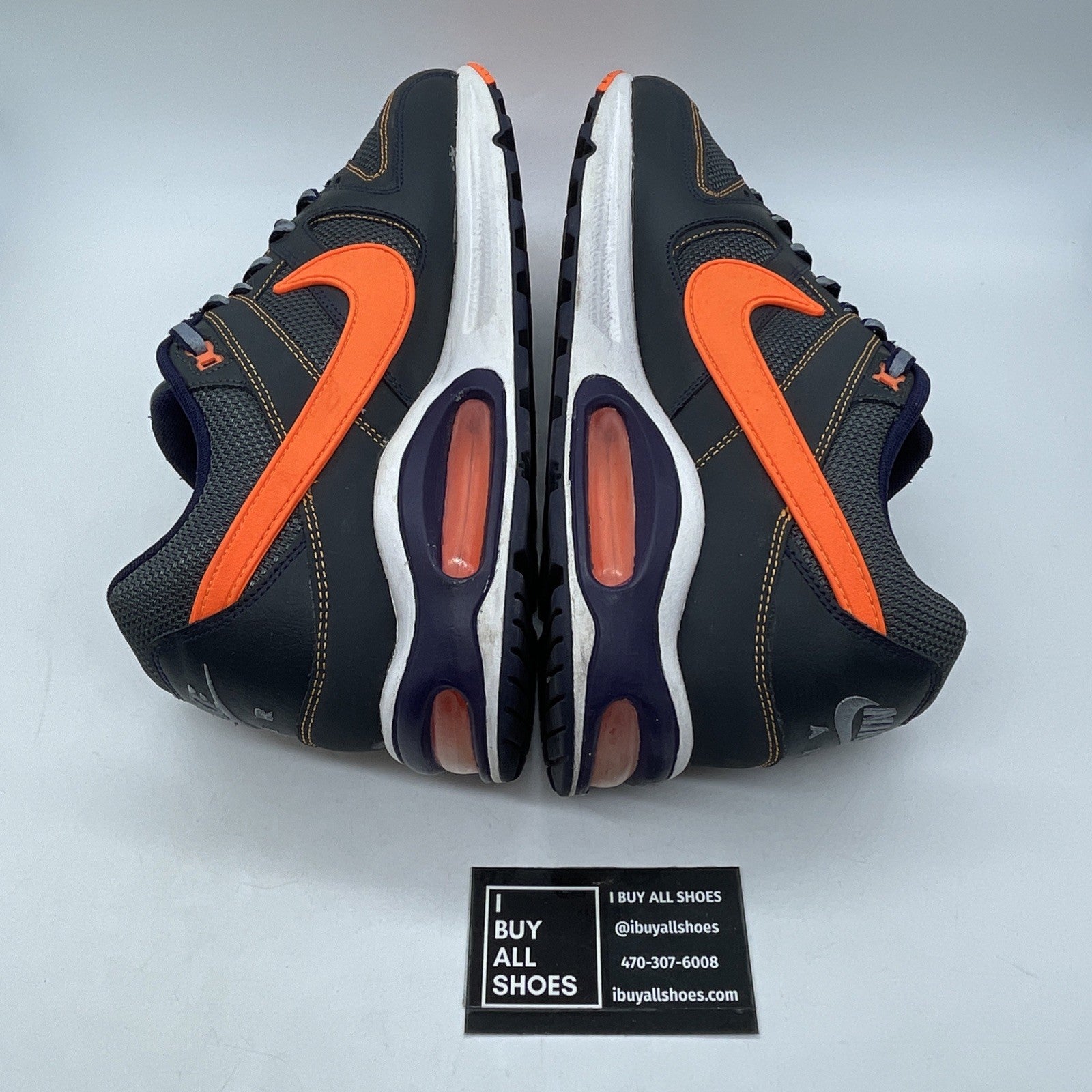 Size 13 - Nike Air Max Command Black Crimson Grey Leather Suede (397689-029)