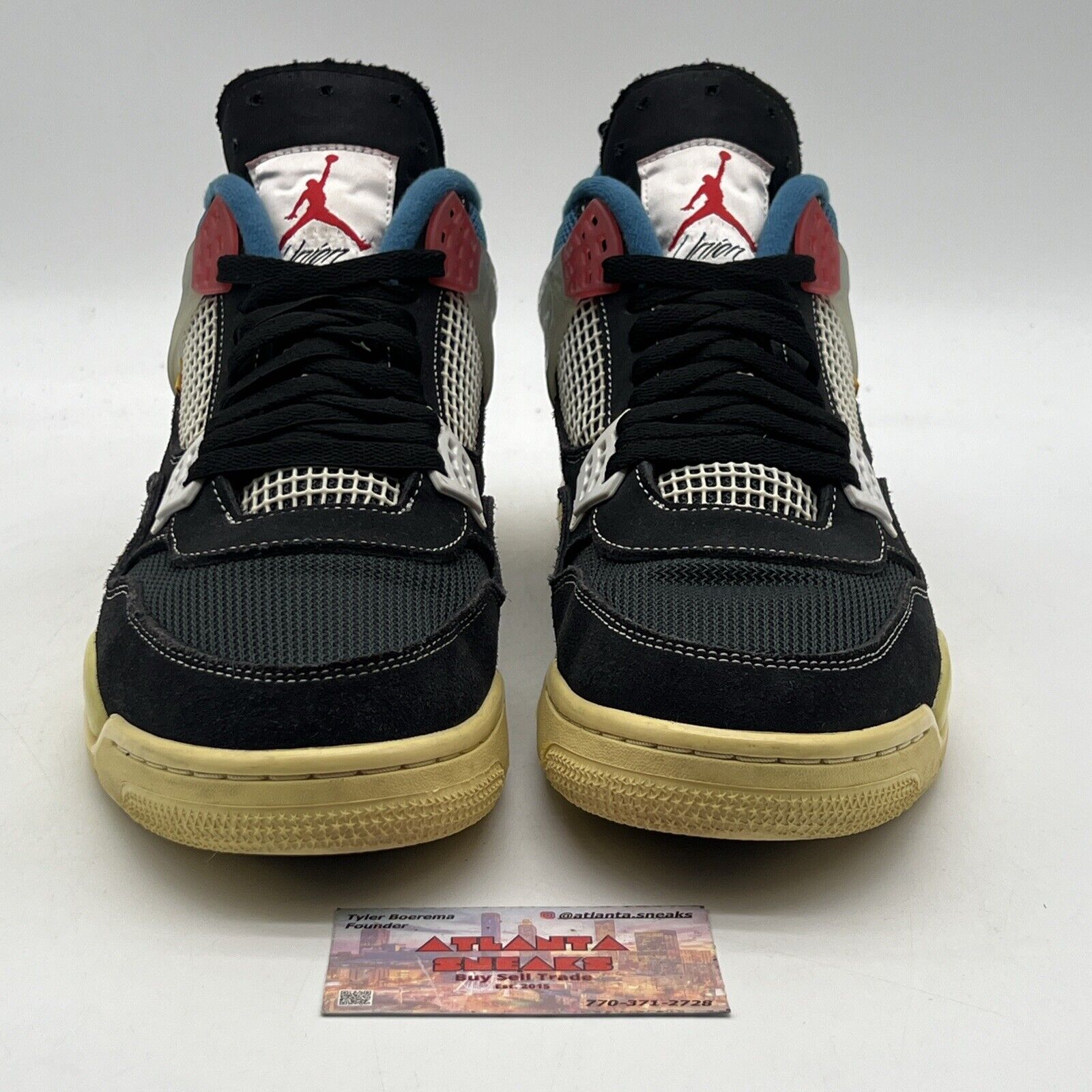 Size 13 - Jordan 4 Retro x Union LA Mid Off Noir Black Cream Red (DC9533-001)