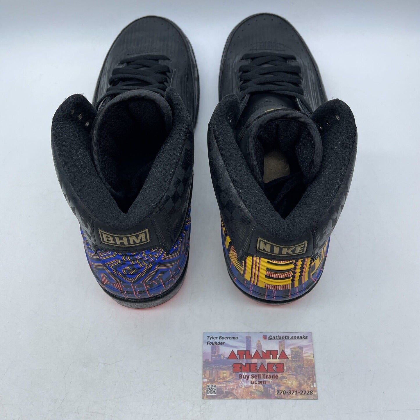 Size 9 - Air Jordan 2 Retro 2019 Black History Month Black Blue (BQ8618-007)