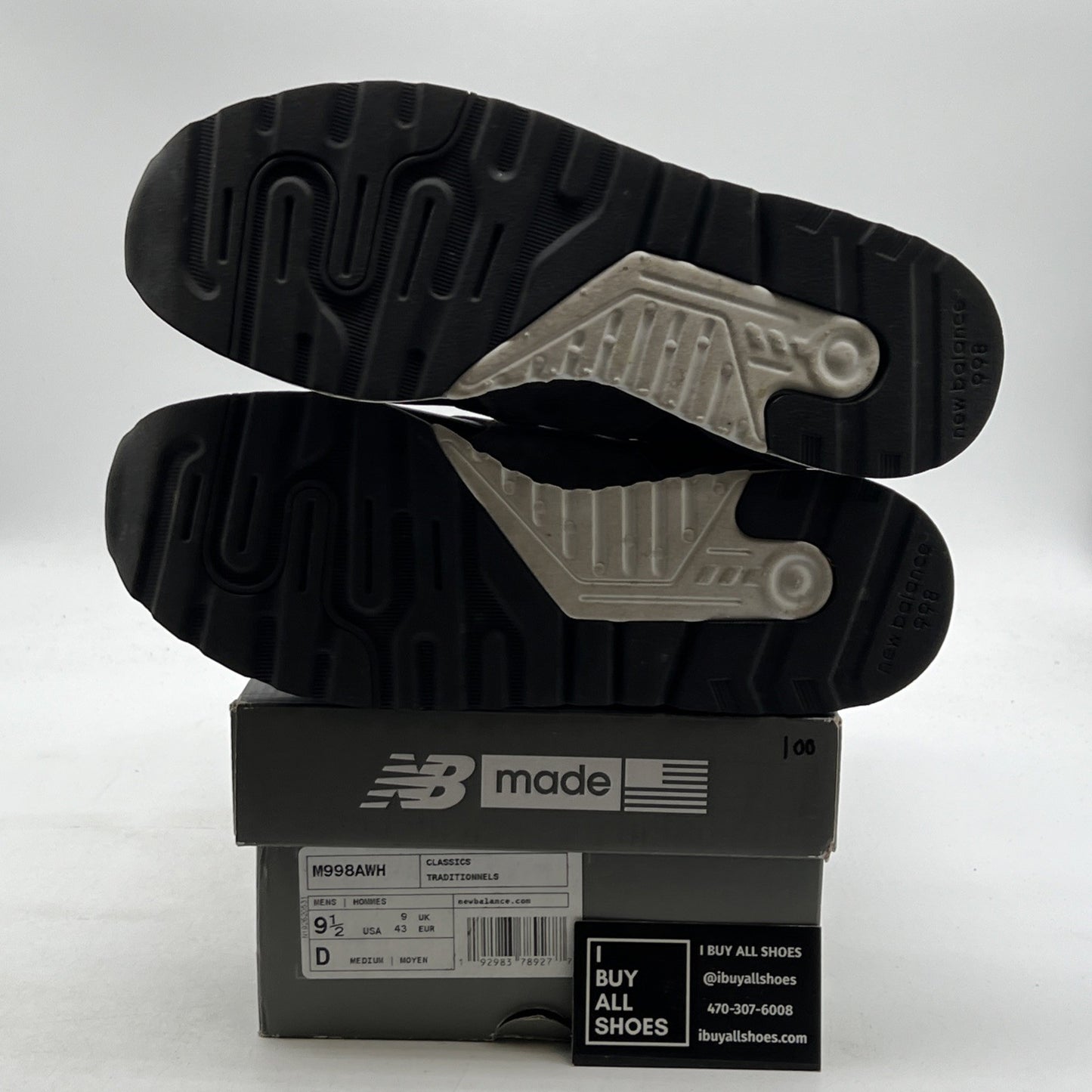 Size 9.5 - New Balance 998 Made in the USA Purple Croc (M998AWH)