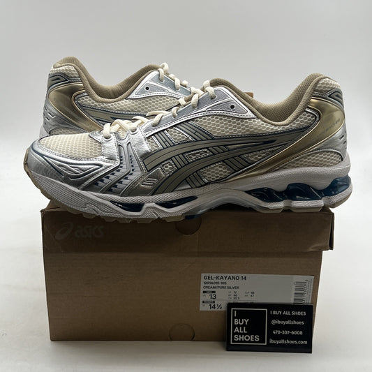 Size 13 - ASICS Gel Kayano 14 Cream Pure Silver (1201A019-105)
