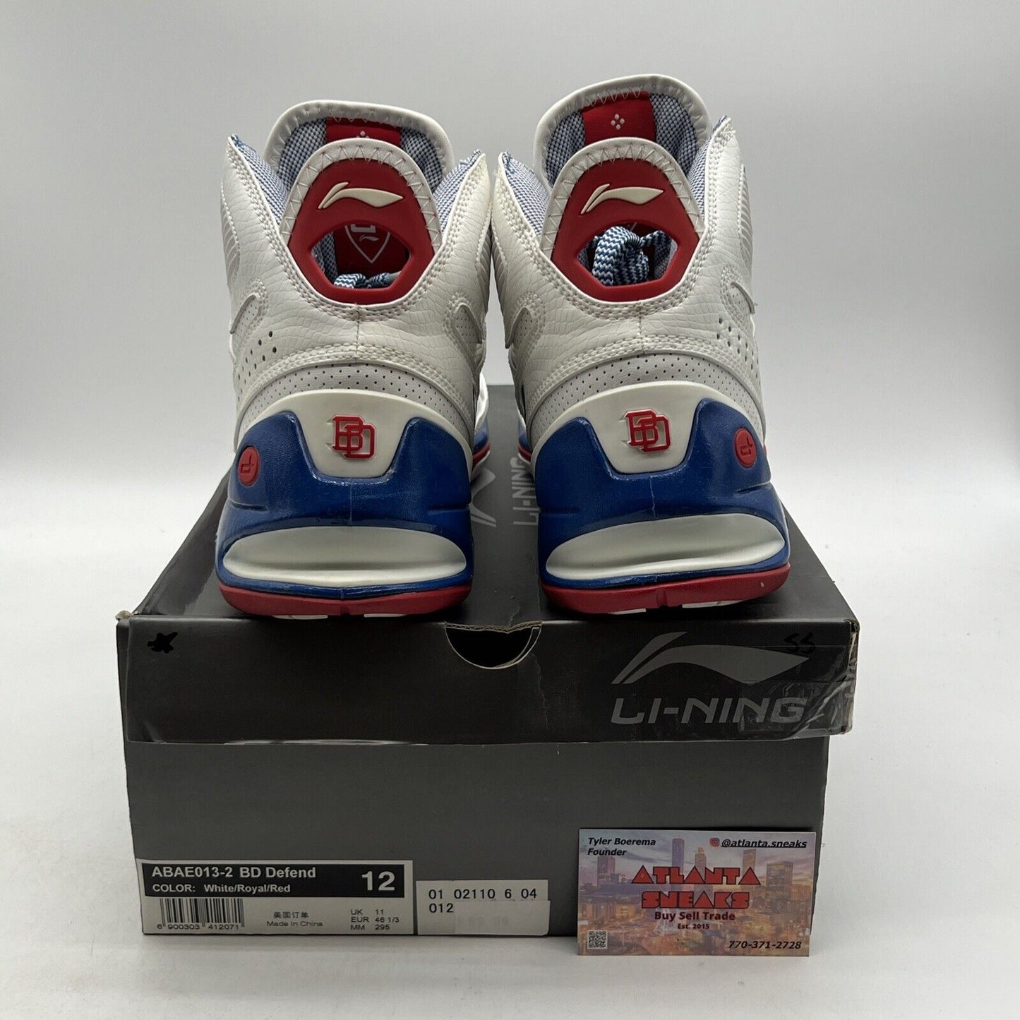 Size 12 - Li-Ning BD (Baron Davis) Defend White (ABAE013-2)