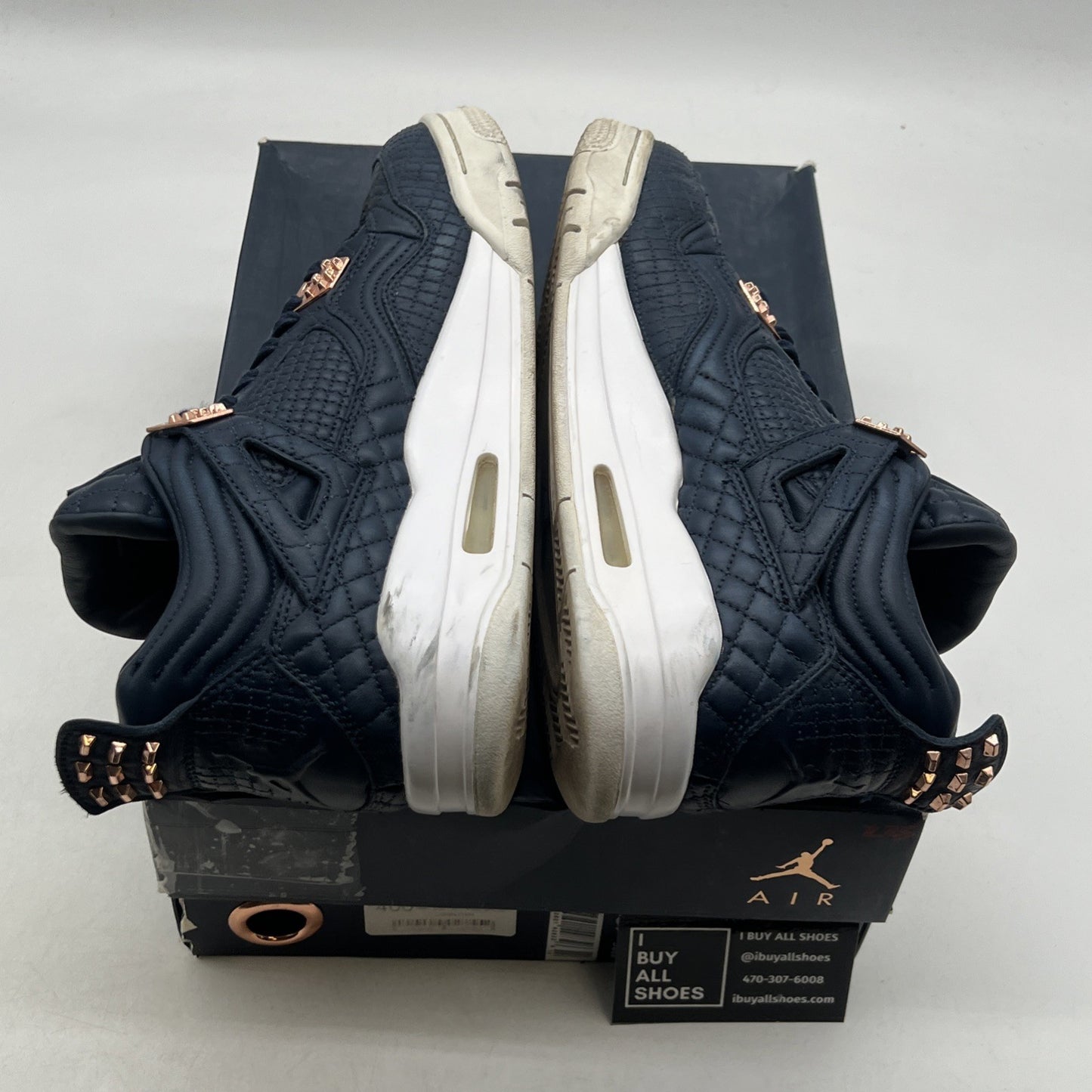 Size 9.5 - Air Jordan 4 Retro Premium Obsidian (819139-402)
