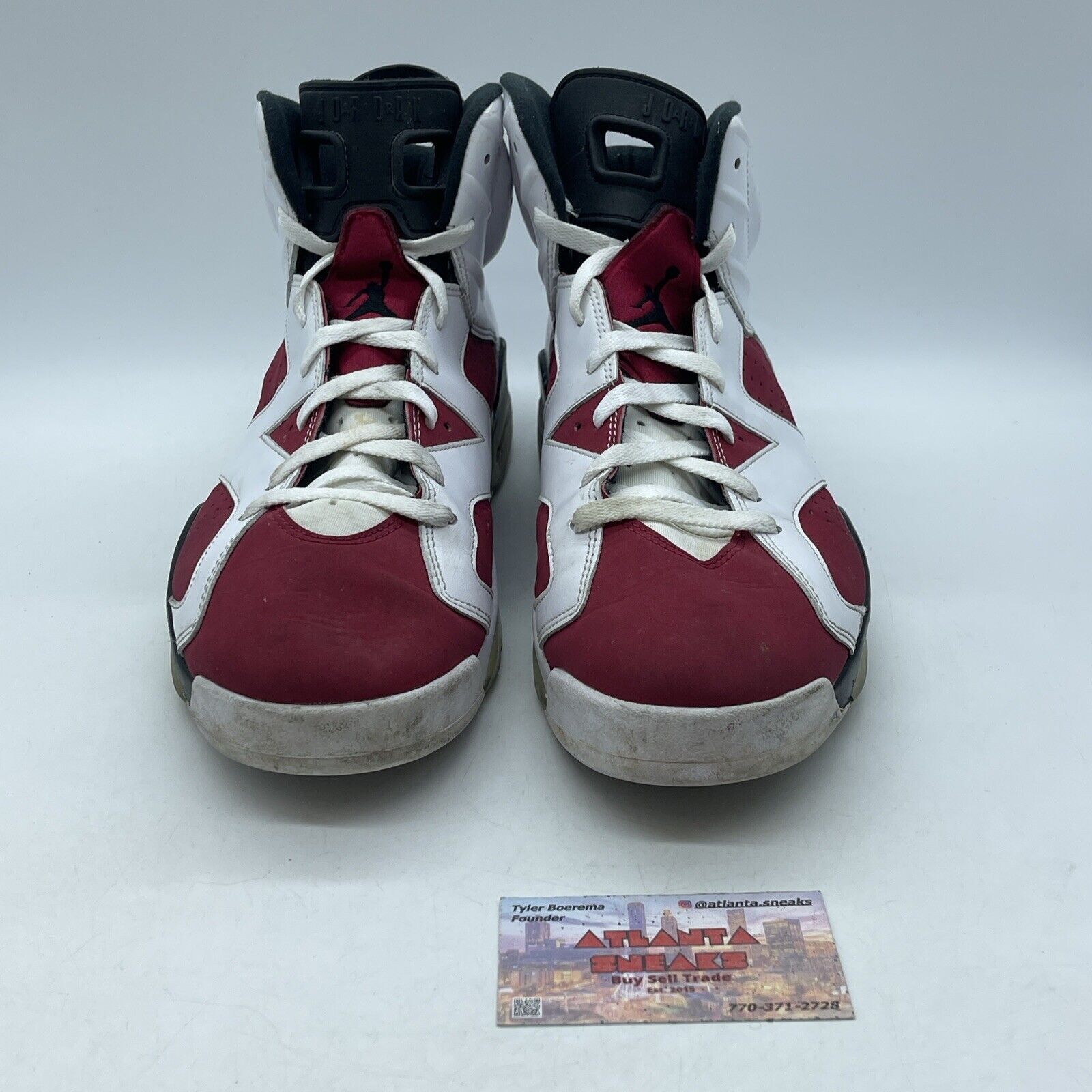 Size 13 - Jordan 6 Retro OG Mid Carmine White Leather Red Suede (CT8529-106)