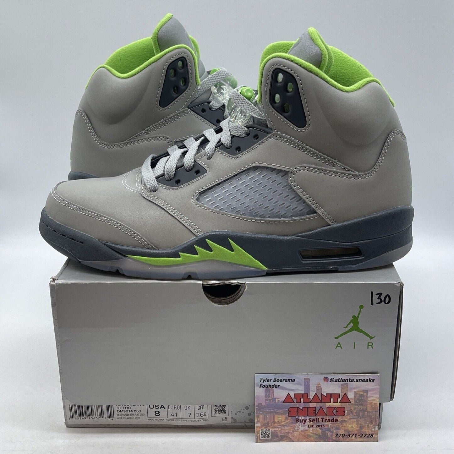 Size 8 - Jordan 5 Retro Green Bean Grey (DM9014-003)