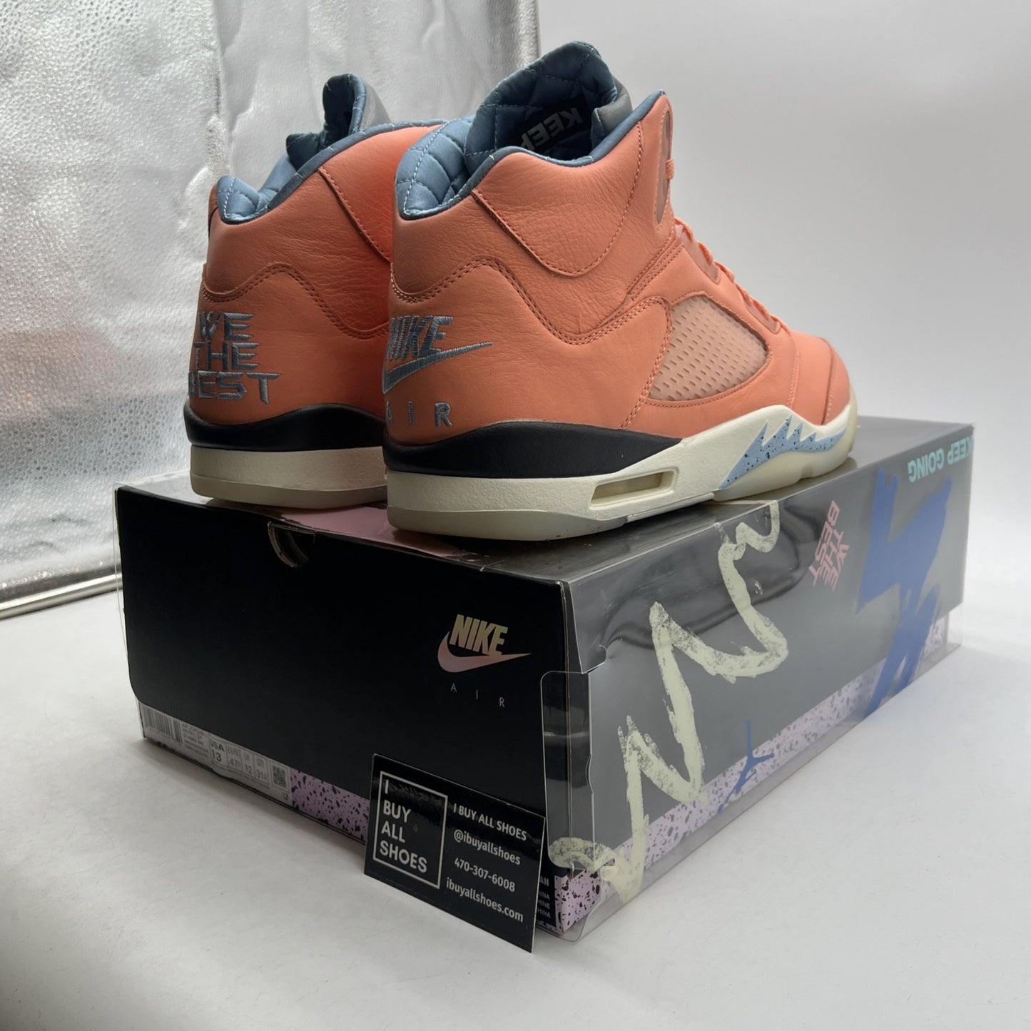 Size 13 - Jordan 5 Retro x DJ Khaled Mid We The Best - Crimson Bliss DV4982-641