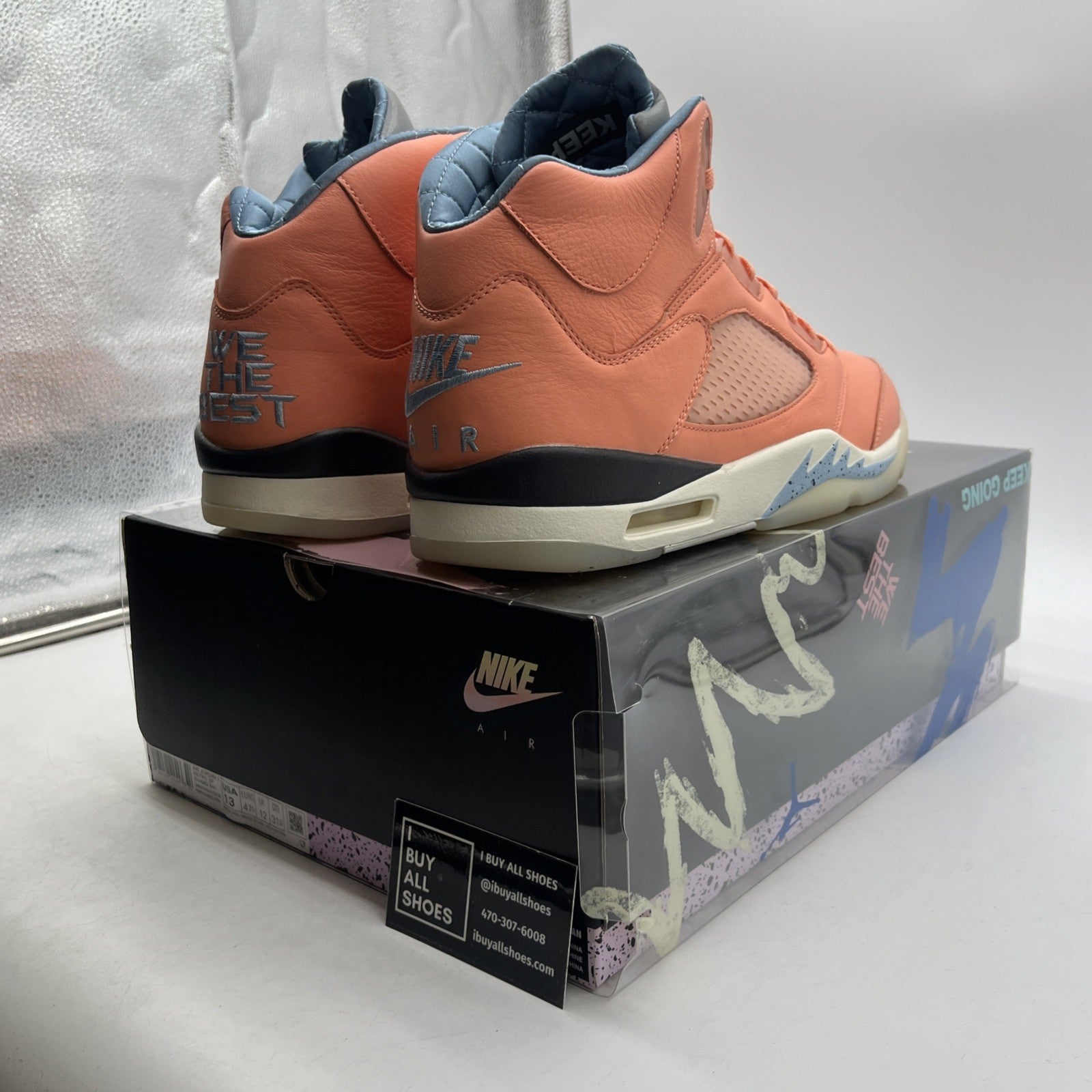 Size 13 - Jordan 5 Retro x DJ Khaled Mid We The Best - Crimson Bliss DV4982-641