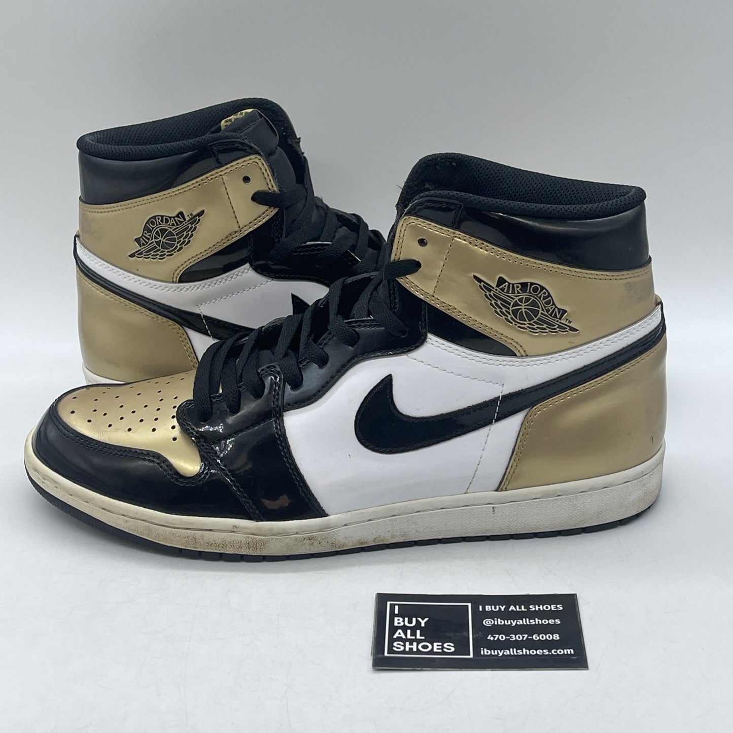 Size 13 - Air Jordan 1 Retro OG NRG High Gold Toe (861428-007)