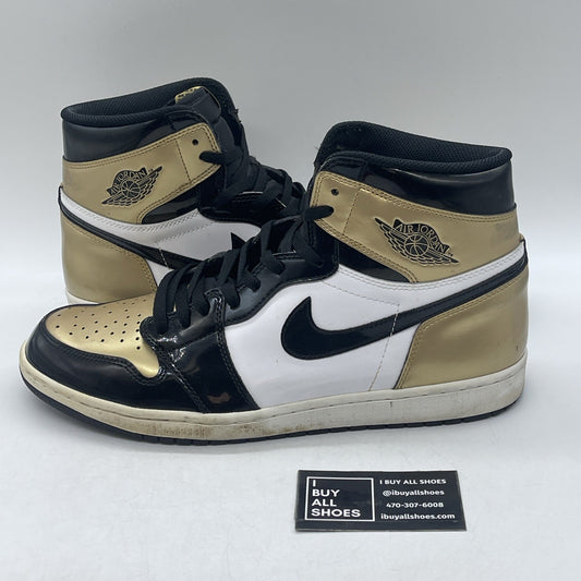 Size 13 - Air Jordan 1 Retro OG NRG High Gold Toe (861428-007)