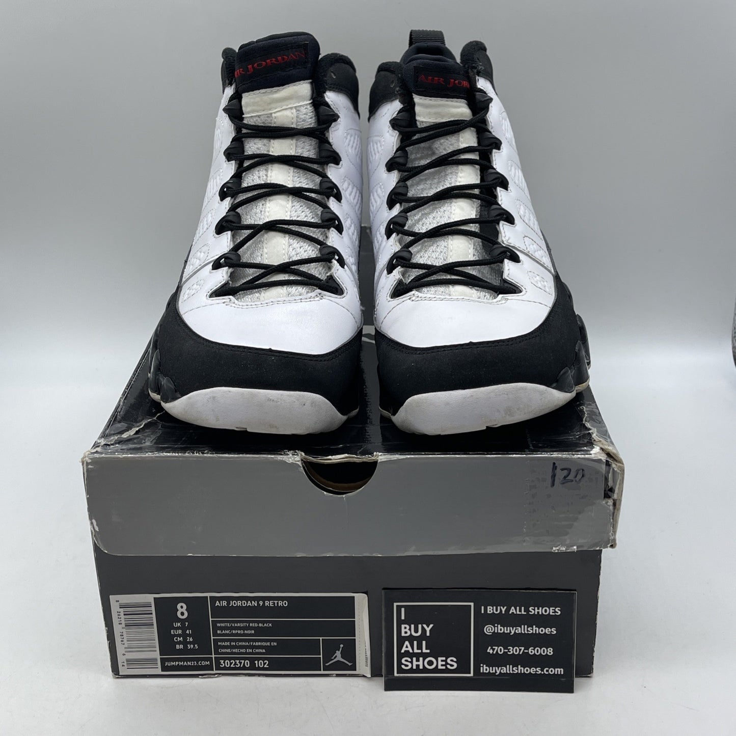 Size 8 - Air Jordan 9 Retro 2010 Release (302370-102)