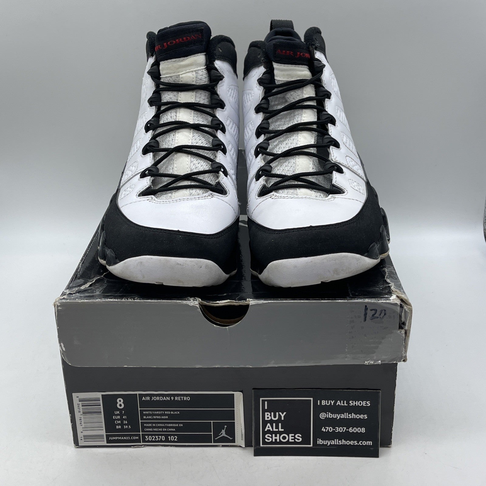 Size 8 - Air Jordan 9 Retro 2010 Release (302370-102)
