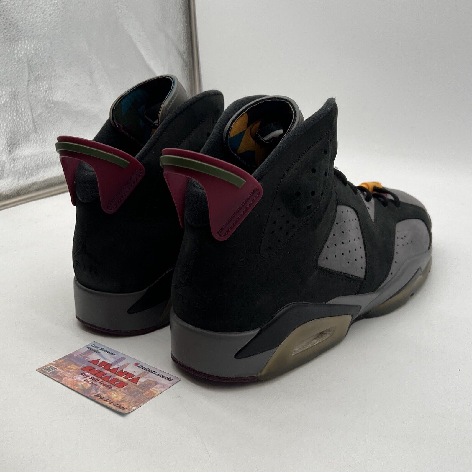 Size 13 - Jordan 6 Bordeaux Black Grey Maroon Yellow Suede (CT8529-063)