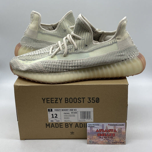 Size 12 - Yeezy Boost 350 V2 Citrin Non-Reflective Blue Tan Suede (FW3042)