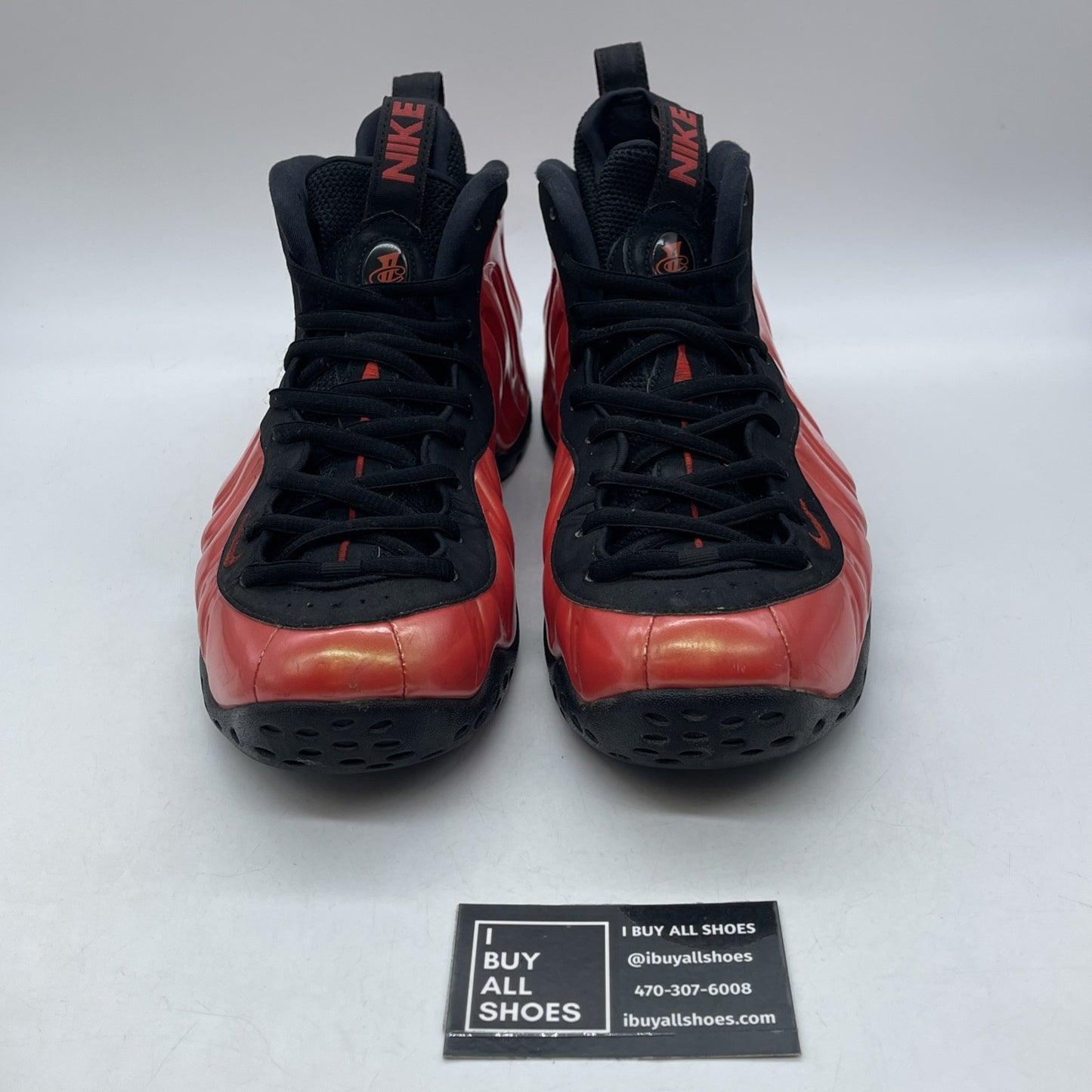 Size 11 - Nike Air Foamposite One Habanero Red Black Suede (314996-603)