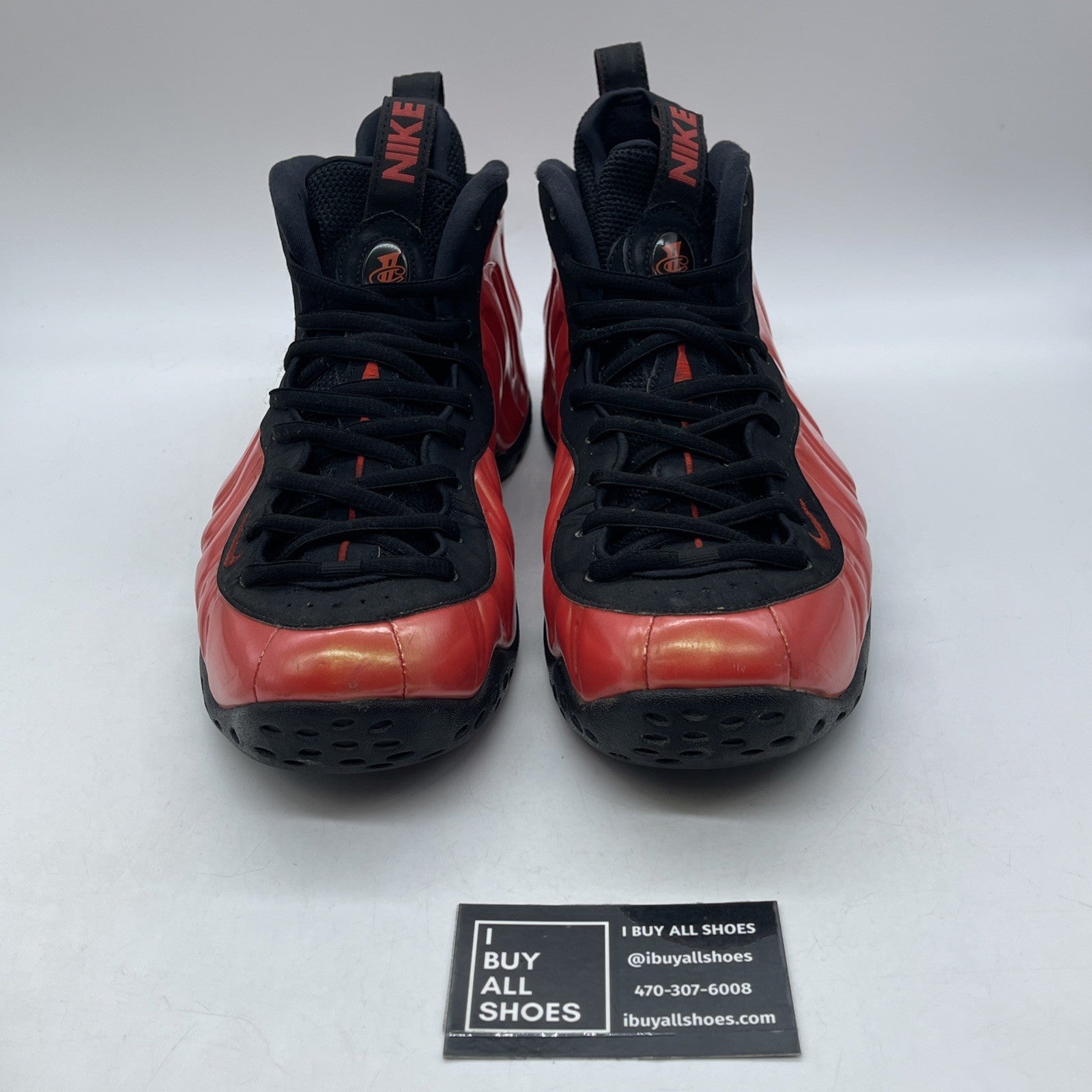 Size 11 - Nike Air Foamposite One Habanero Red Black Suede (314996-603)