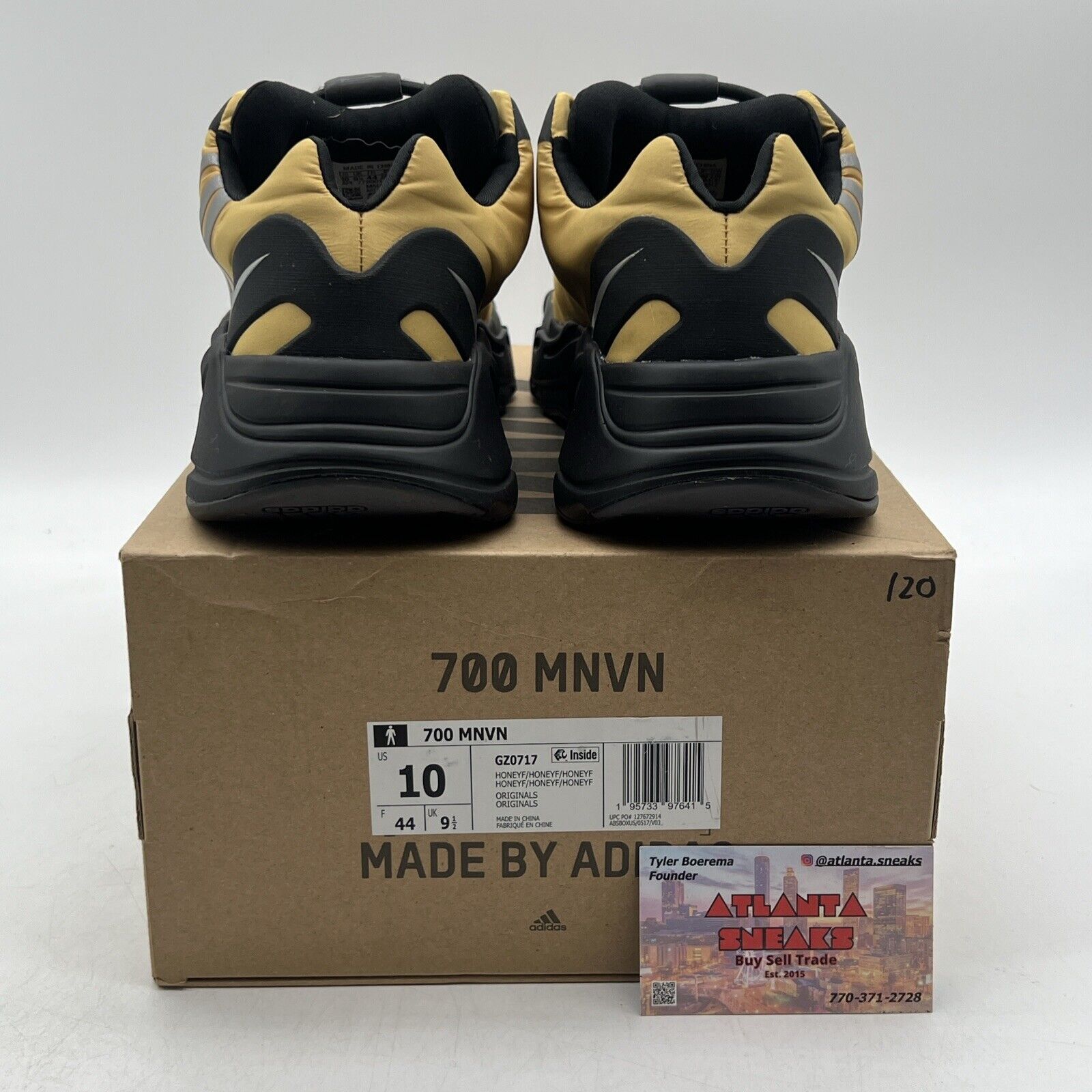 Size 10 - adidas Yeezy Boost 700 MNVN Honey Flux Black (GZ0717)