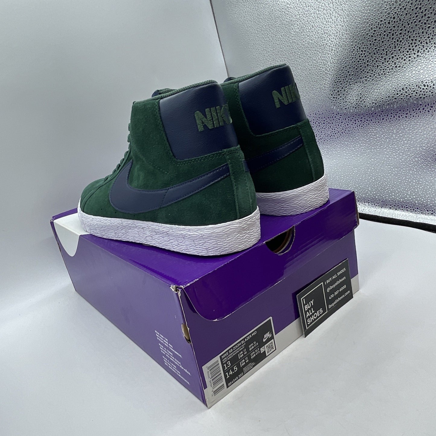 Size 13 - Nike Zoom Blazer SB Mid Noble Green (864349-302)