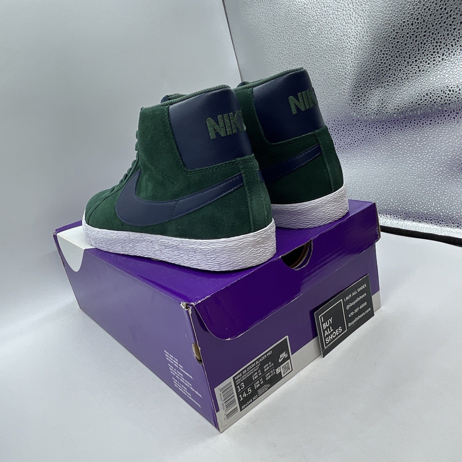 Size 13 - Nike Zoom Blazer SB Mid Noble Green (864349-302)