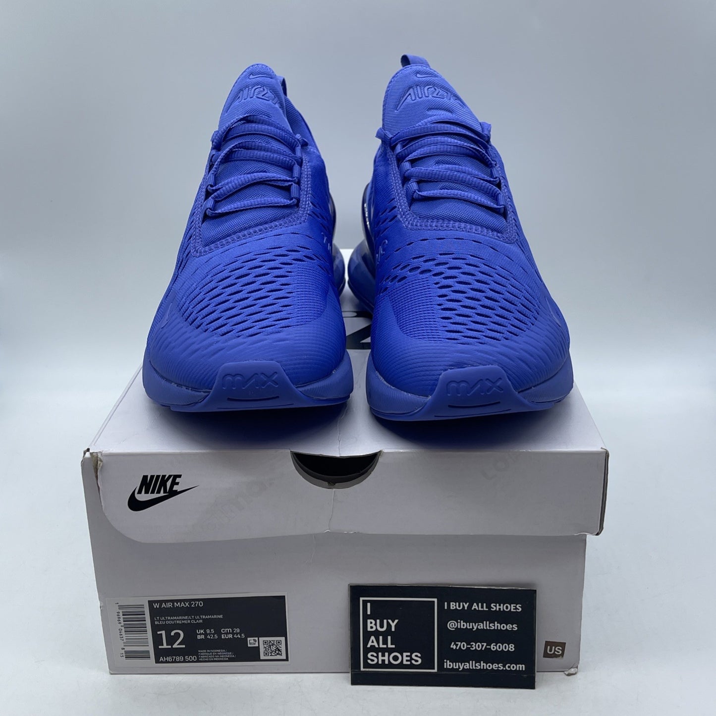 Size 12W - Nike Air Max 270 Light Ultramarine (AH6789-500)