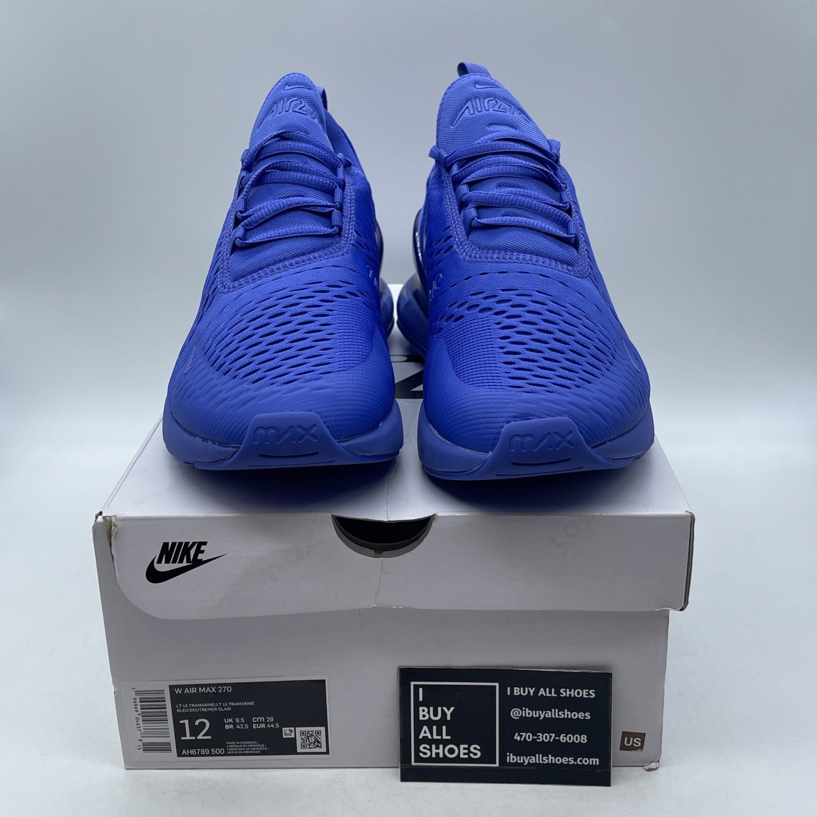Size 12W - Nike Air Max 270 Light Ultramarine (AH6789-500)