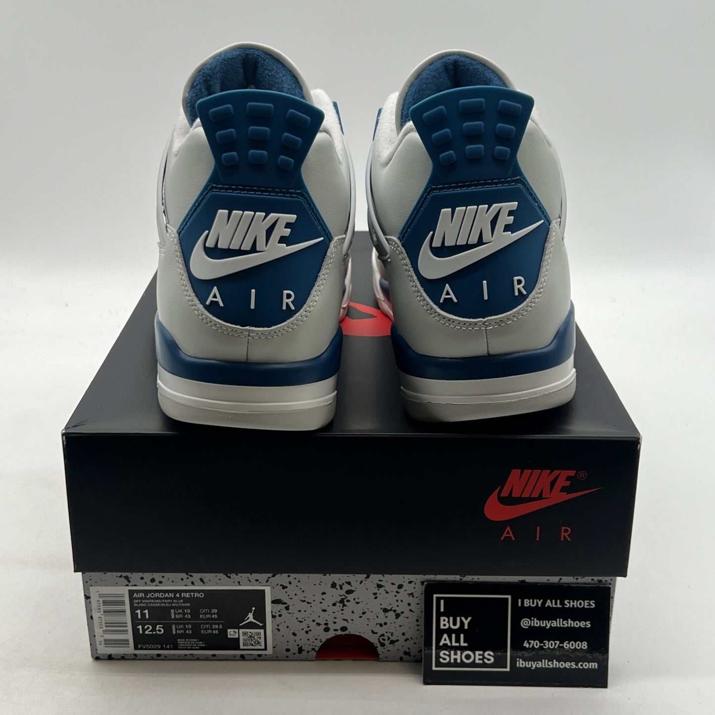 Size 11 - Air Jordan 4 Retro 2024 Military Blue (FV5029-141)