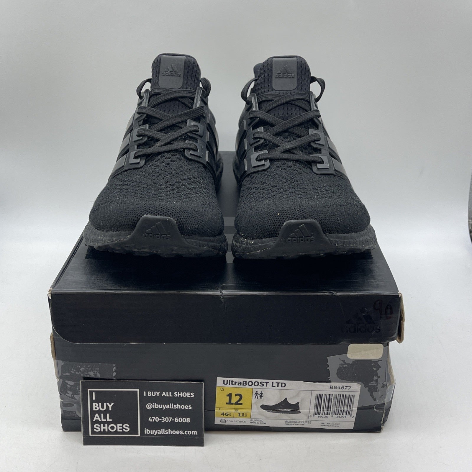 Size 12 - Adidas UltraBoost 1.0 Limited Triple Black (BB4677)