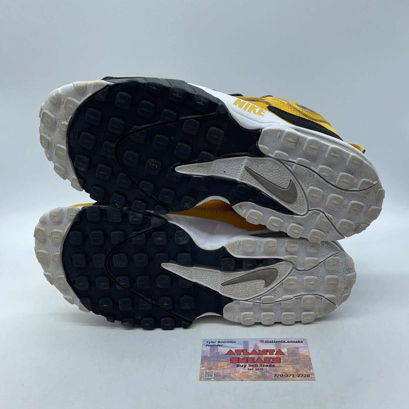 Size 8 - Nike Air Max Speed Turf Steelers Yellow. Black Suede (BV1165-700)