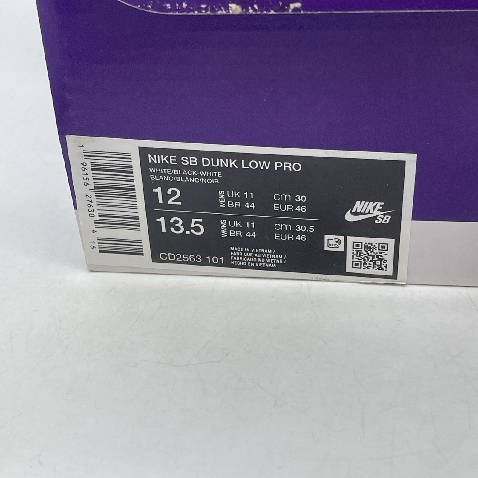 Size 12 - Nike SB Dunk Low White Gum (CD2563-101)