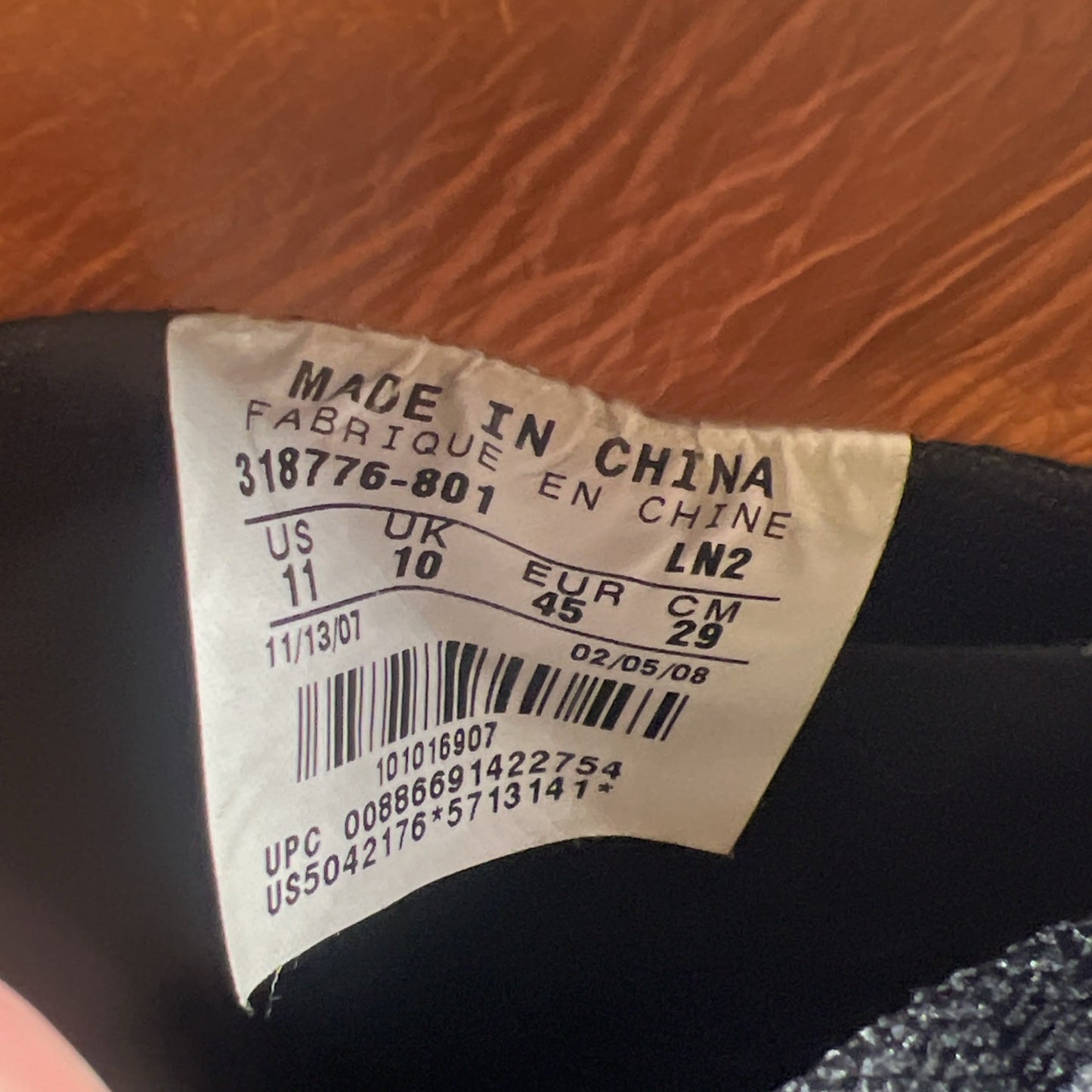 Size 11 - Nike Air Force 1 Supreme Low Safari (318776-801)