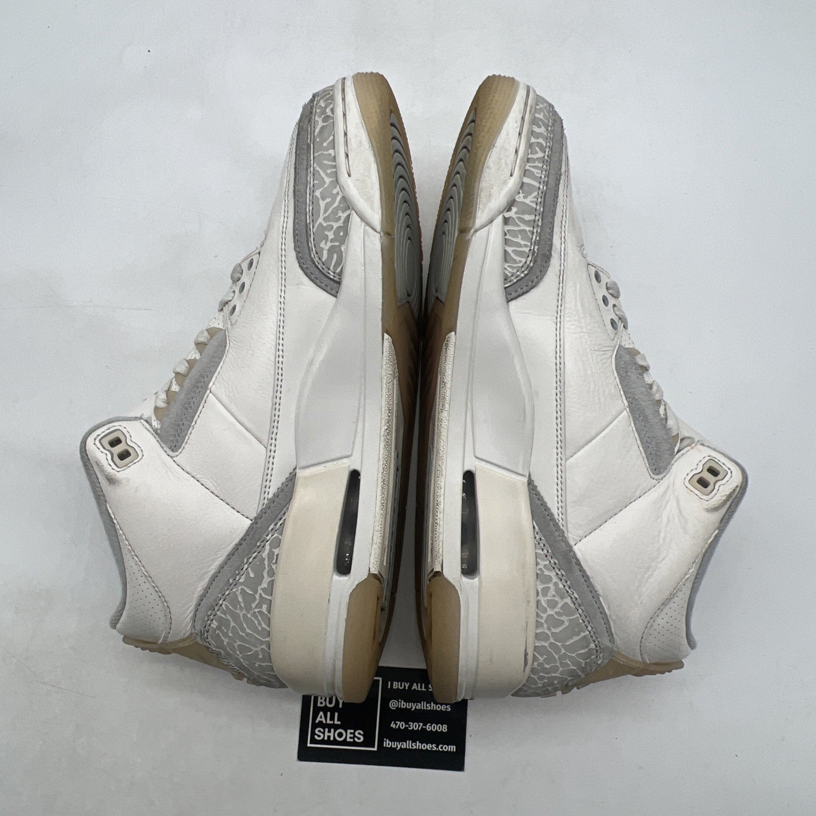 Size 10 - Air Jordan 3 Retro Craft Ivory/Grey White Leather (FJ9579-100)