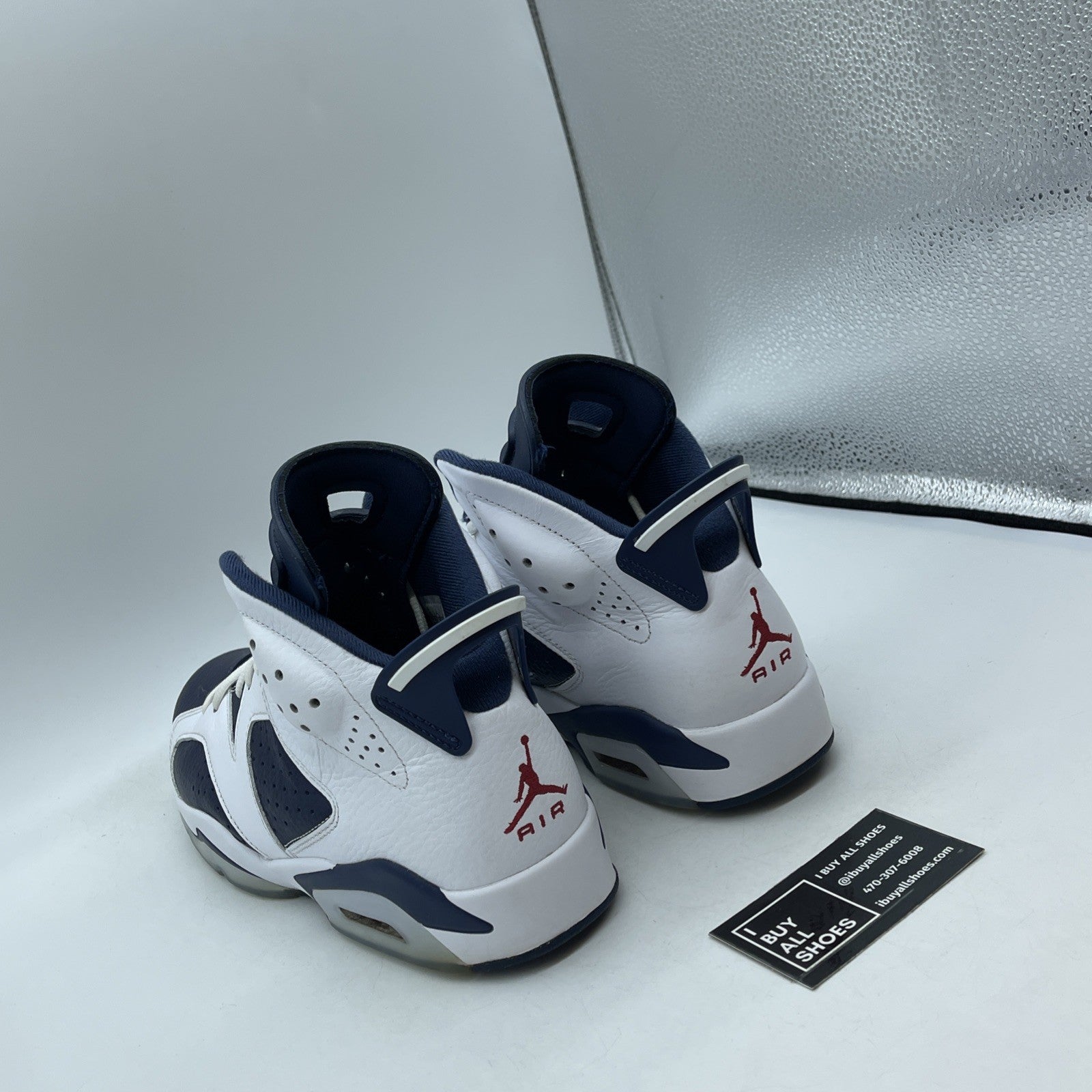 Size 9.5 - Air Jordan 6 Retro 2024 Olympic Blue White Leather (CT8529-164