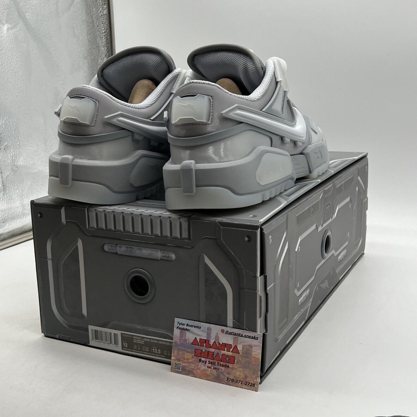 Size 12 - Nike RTFKT x Dunk Genesis Ghost Grey (HQ3034-001)