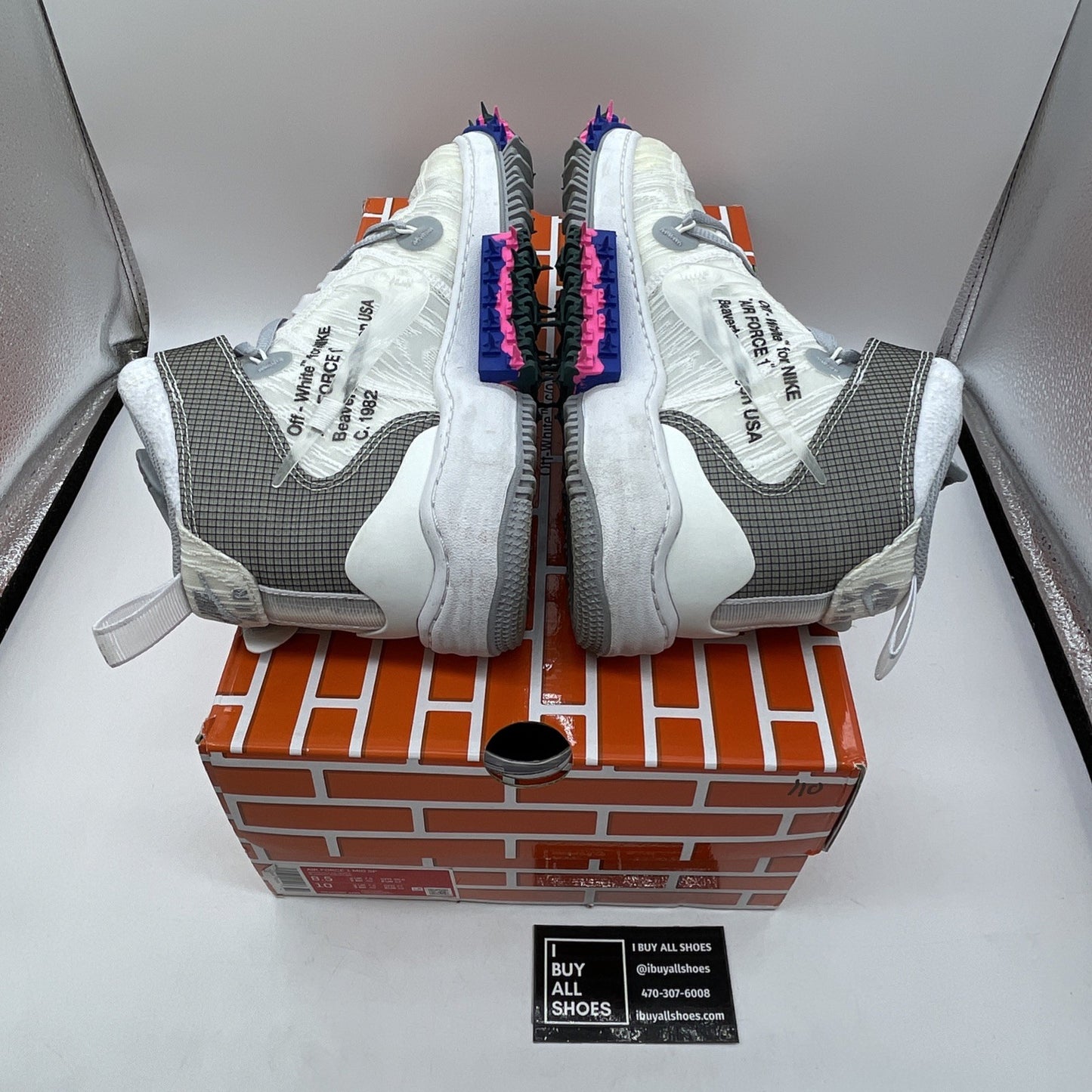 Size 8.5 - Nike Air Force 1 x Off-White White 2022 Suede Leather (DO6290-100)