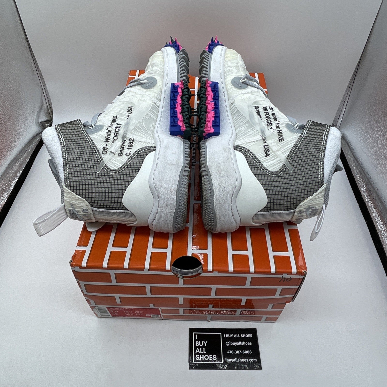 Size 8.5 - Nike Air Force 1 x Off-White White 2022 Suede Leather (DO6290-100)