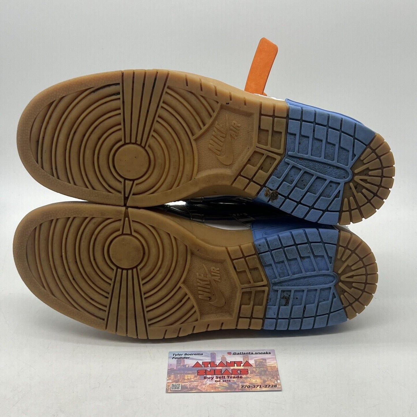 Size 12 - Nike Off-White x Air Rubber Dunk University Blue White (CU6015-100)