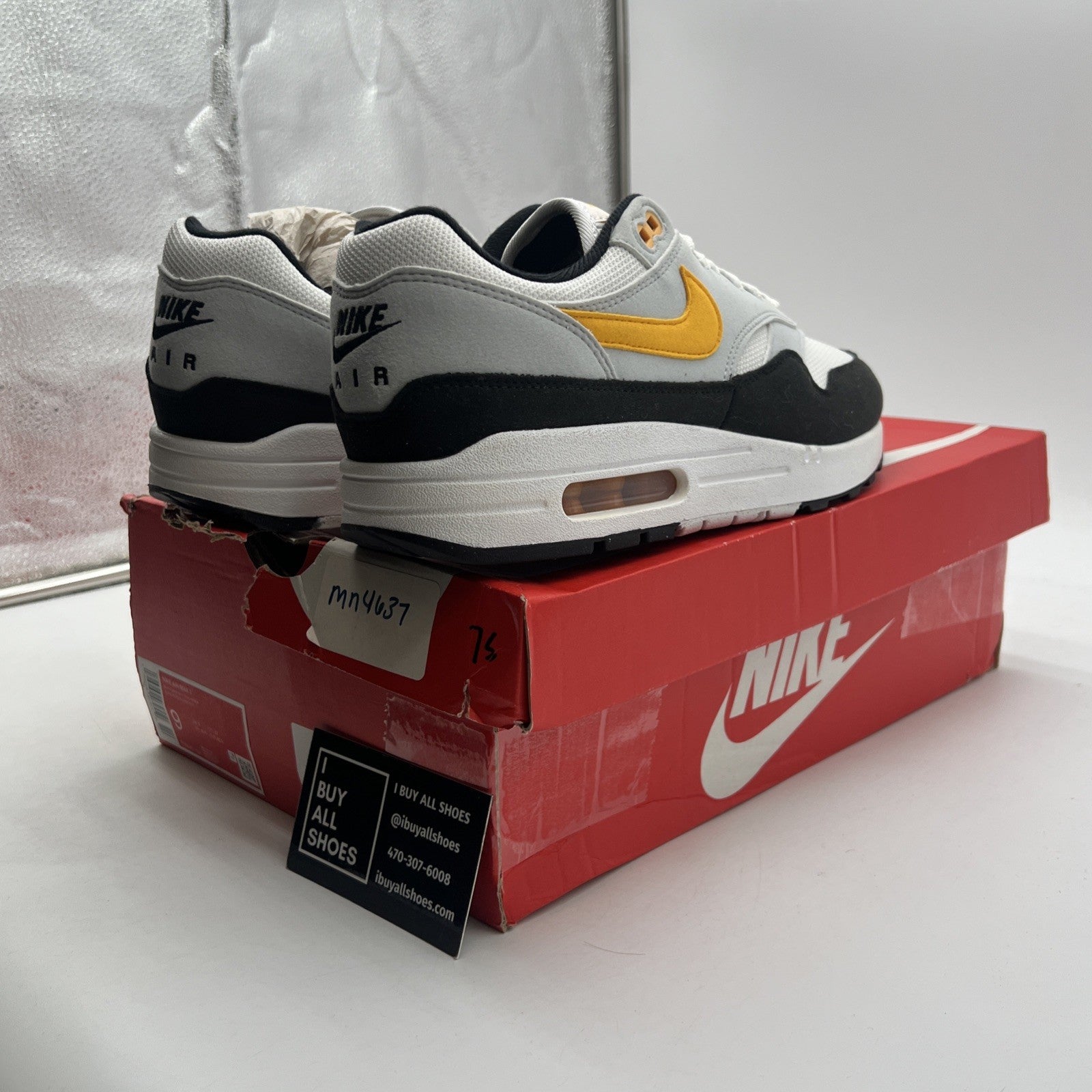 Size 9 - Nike Air Max 1 Steelers (FD9082-104)