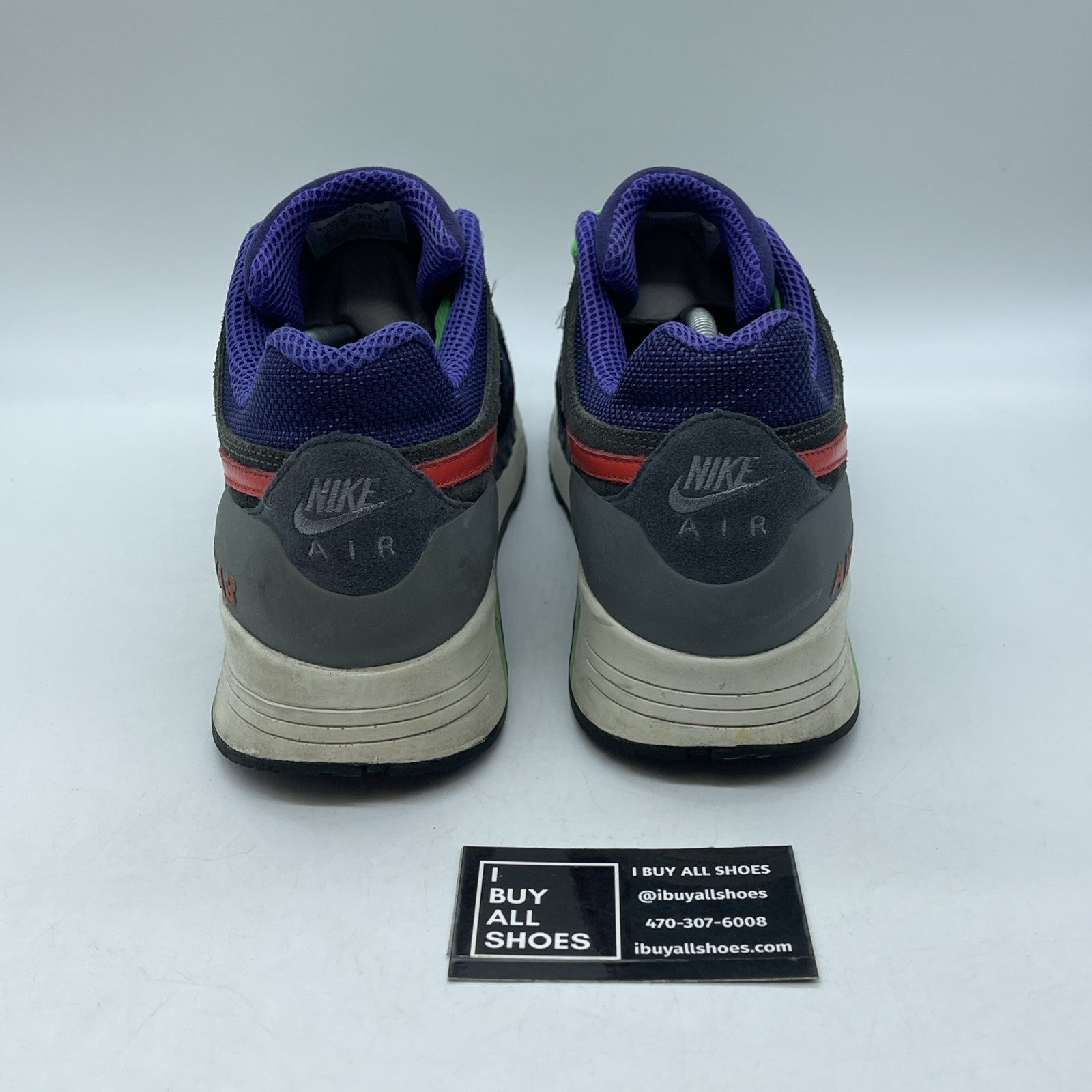 Size 13 - Nike Air Stab Premium Purple Black Grey Suede Leather (313717-581)