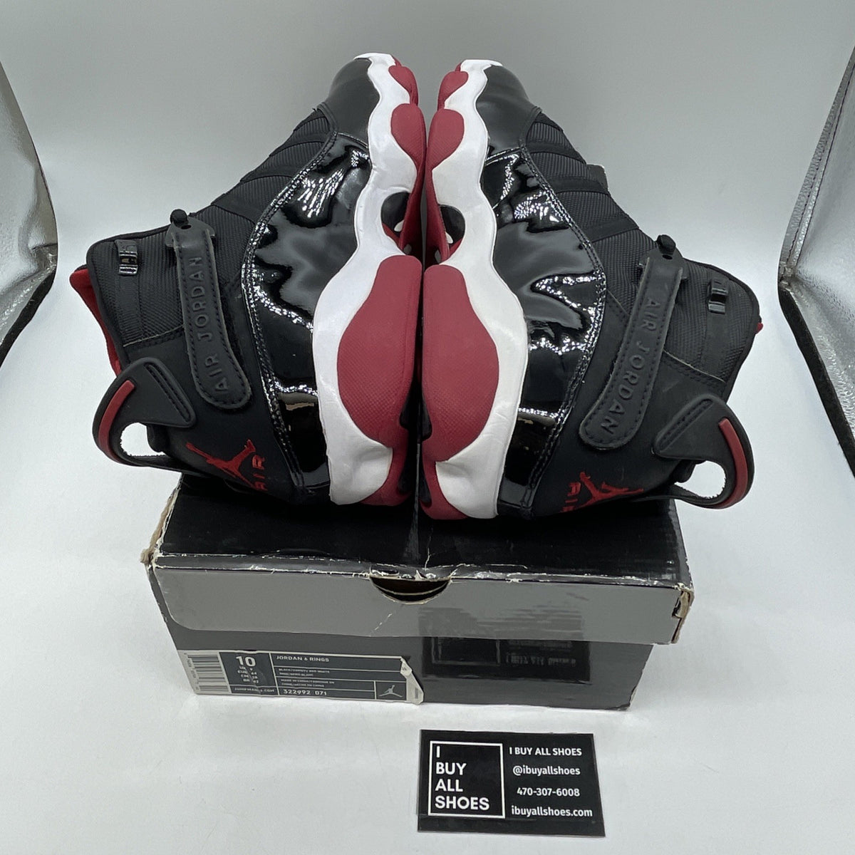 Size 10 - Air Jordan 6 Rings 2013 Bred (322992-071)