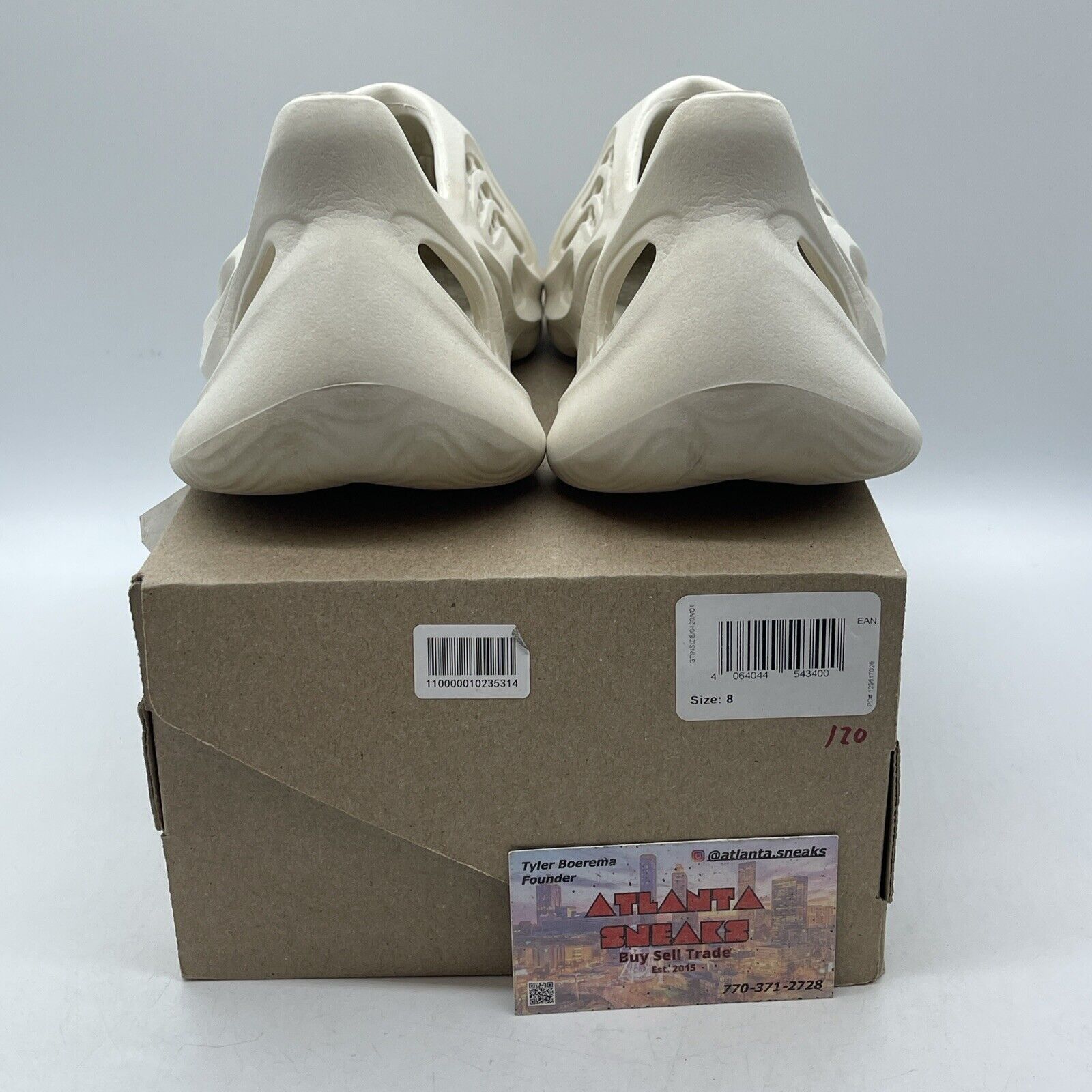 Size 8 - Yeezy Foam RNNR Sand Leather (FY4567)