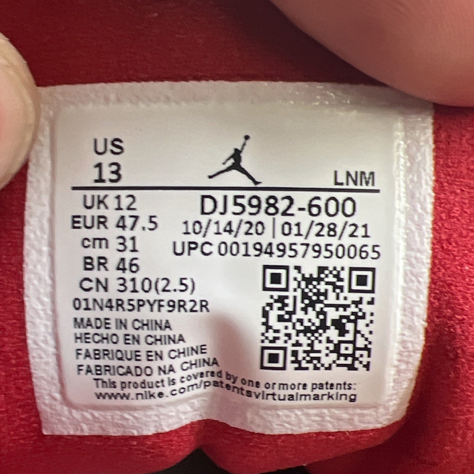 Size 13 - Air Jordan 13 Red/White - (DJ5982-600)
