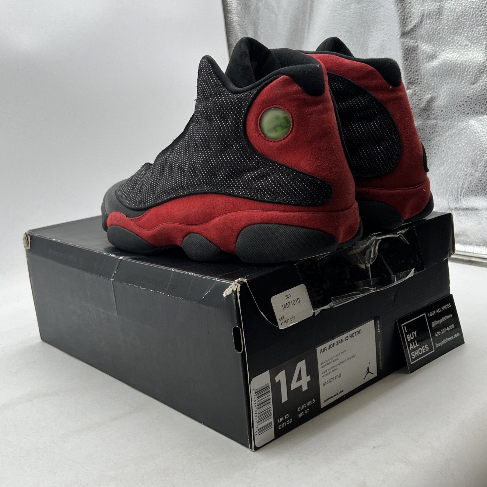 Size 14 - Air Jordan 13 Retro 2013 Bred (414571-010)