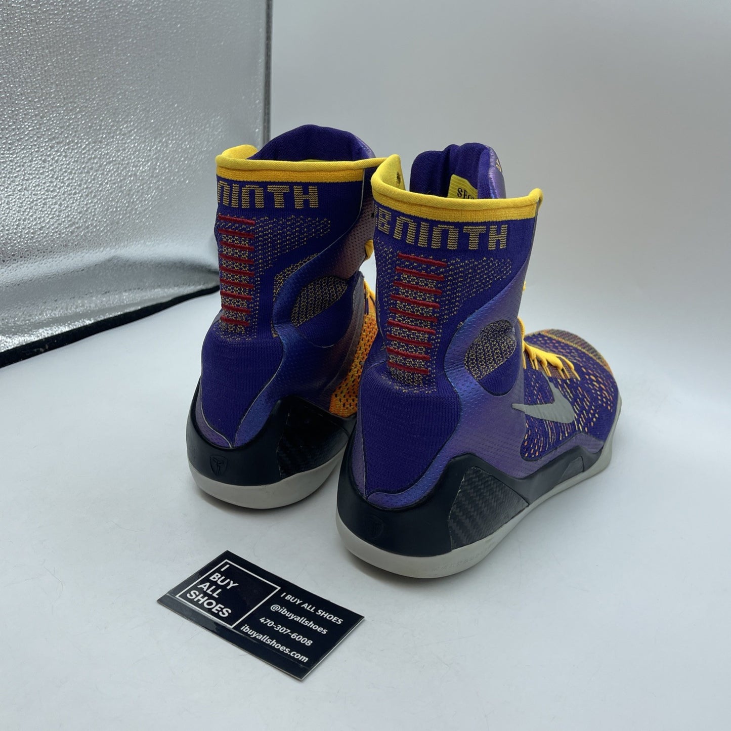 Size 10.5 - Nike Kobe 9 Elite Team Showtime purple Silver Suede (630847-500)