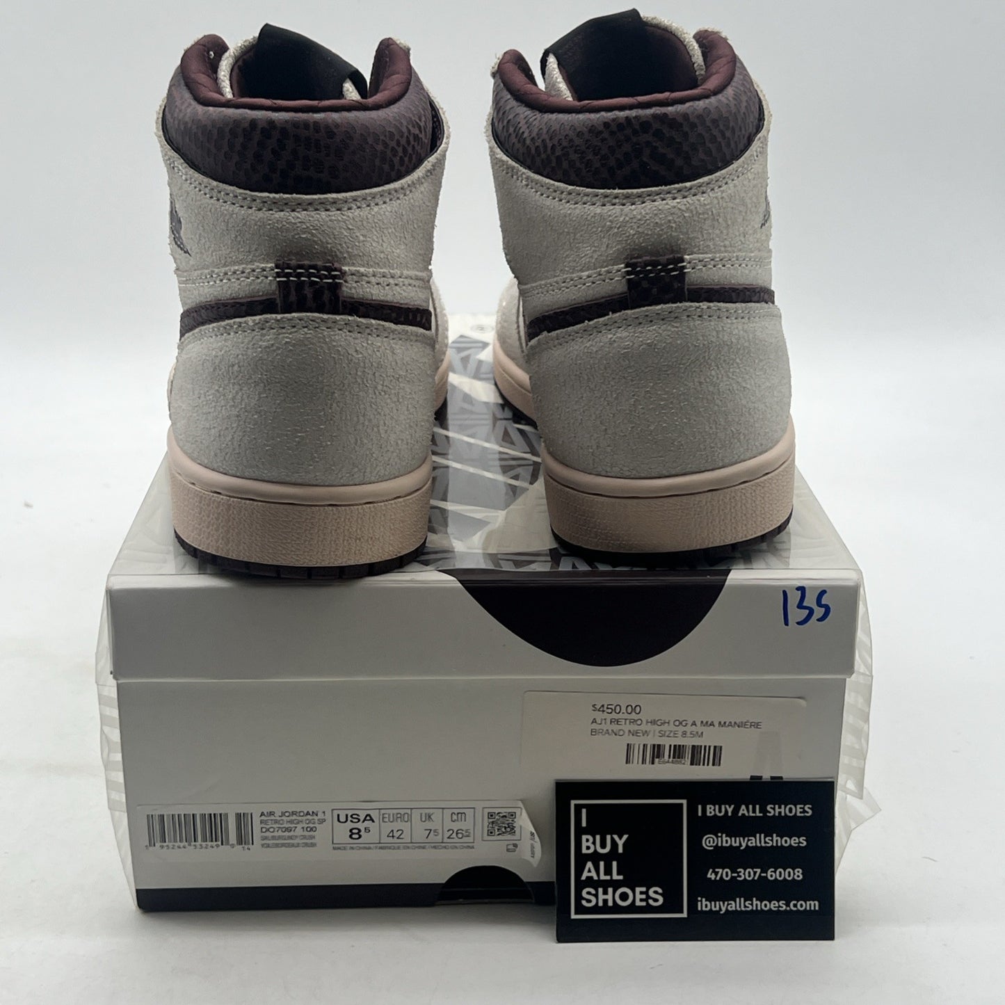 Size 8.5 - Air Jordan 1 OG x A Ma Maniere High Airness (DO7097-100)