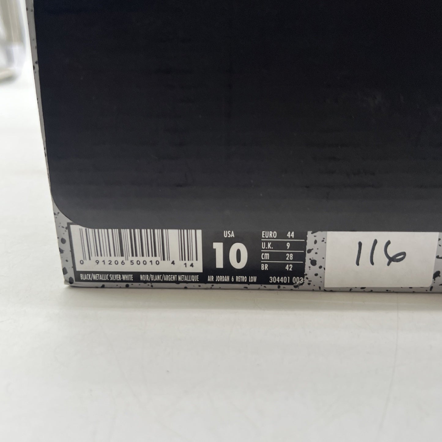 Size 10 - Air Jordan 6 Retro Low Chrome (304401-003)