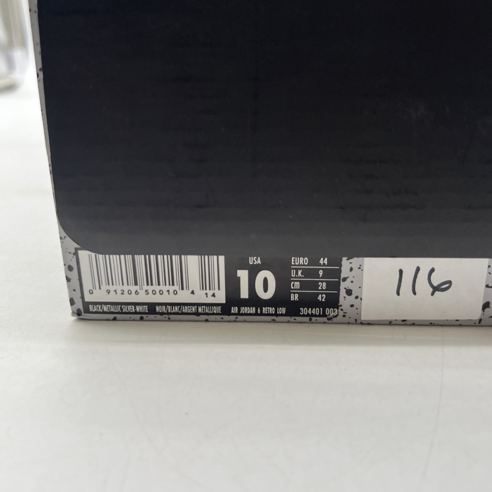 Size 10 - Air Jordan 6 Retro Low Chrome (304401-003)